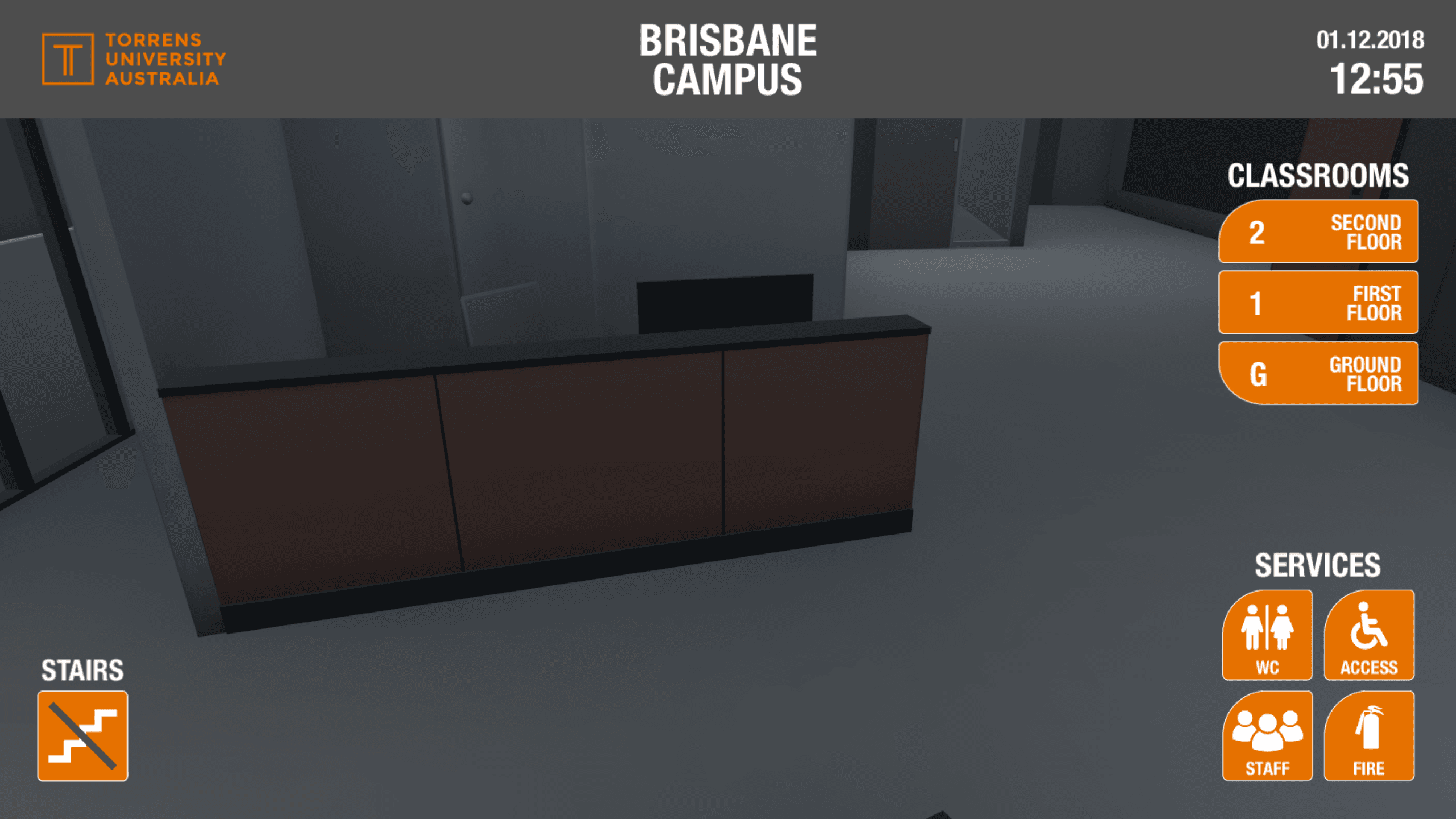 Title screen for the Brisbane campus